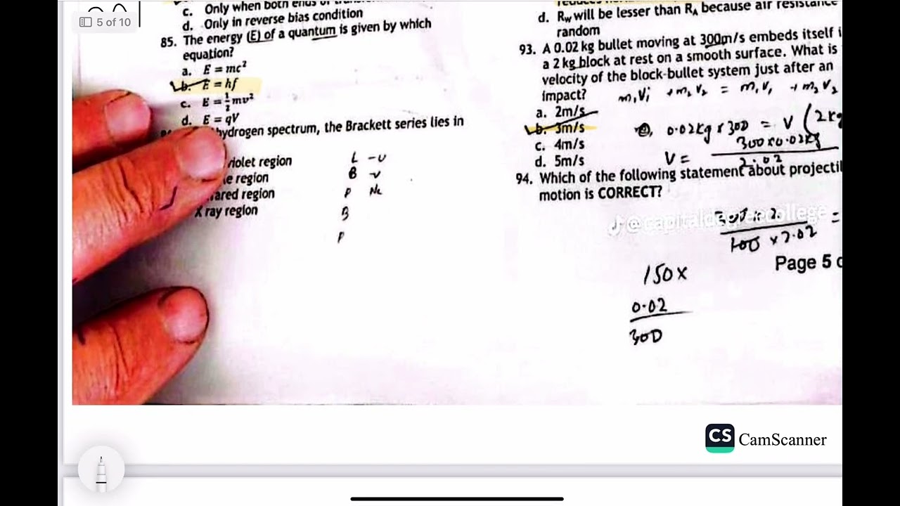ANSWER KEY| Physics Portion -KMU MDCAT 2025 Answer key