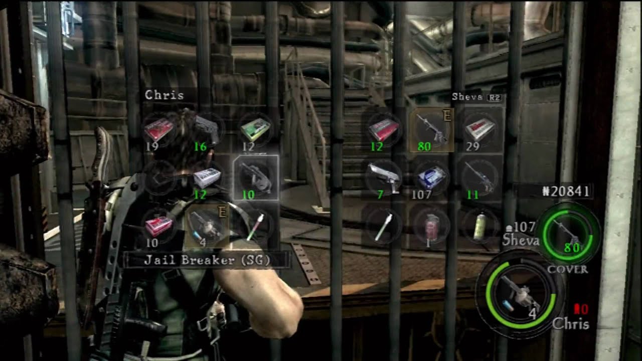 Resident Evil 5 HD Chapter 6-3 Two Gatling Gun Majini & Hangar & VS Wesker P52