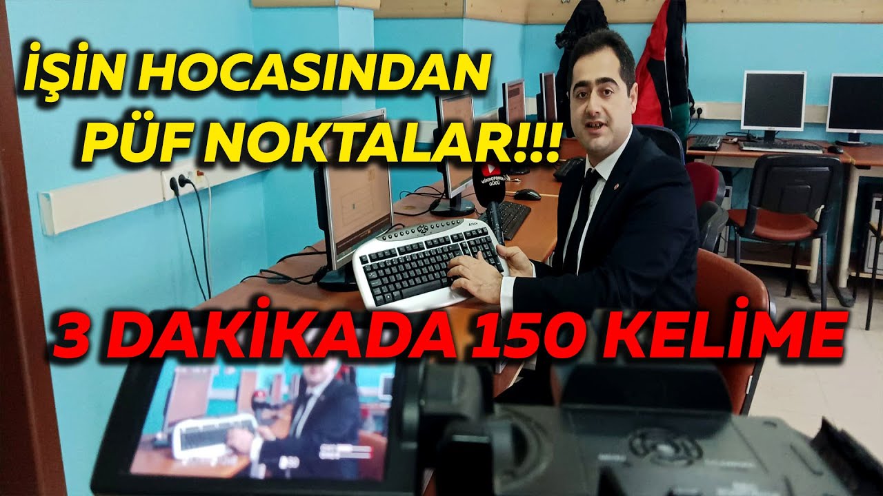 Klavyede 10 Parmak  Nasıl Hızlı Yazılır? | 10 Parmak Yazma Teknikleri (3 DAKİKADA 150 KELİME)