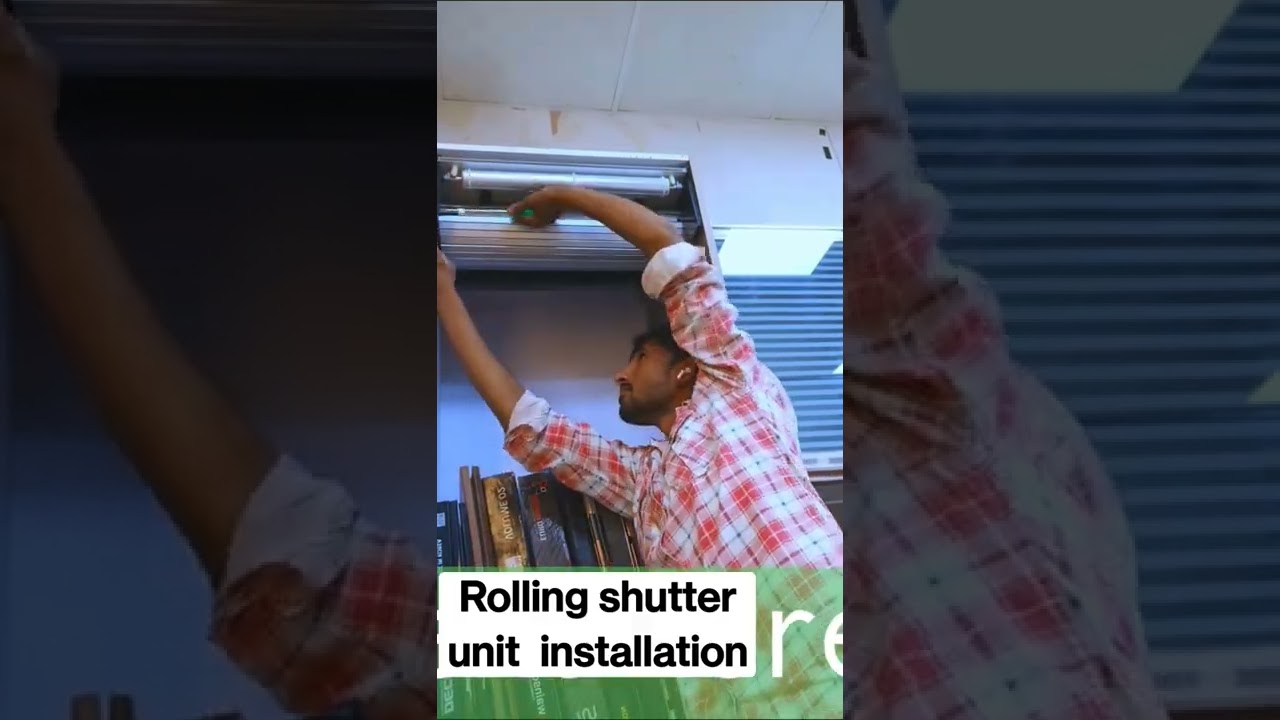Rolling shutter unit installation
