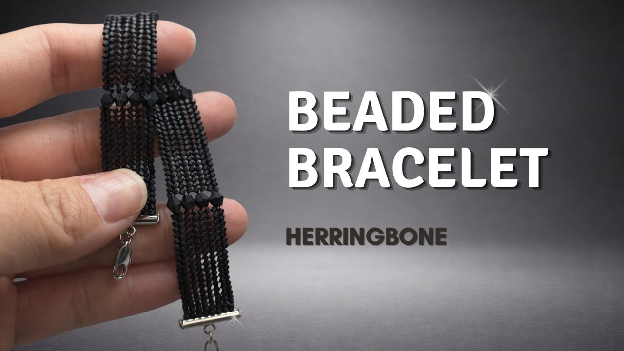 Matte Black Bracelet Tutorial | Miyuki Delica Beading | Step-by-Step DIY