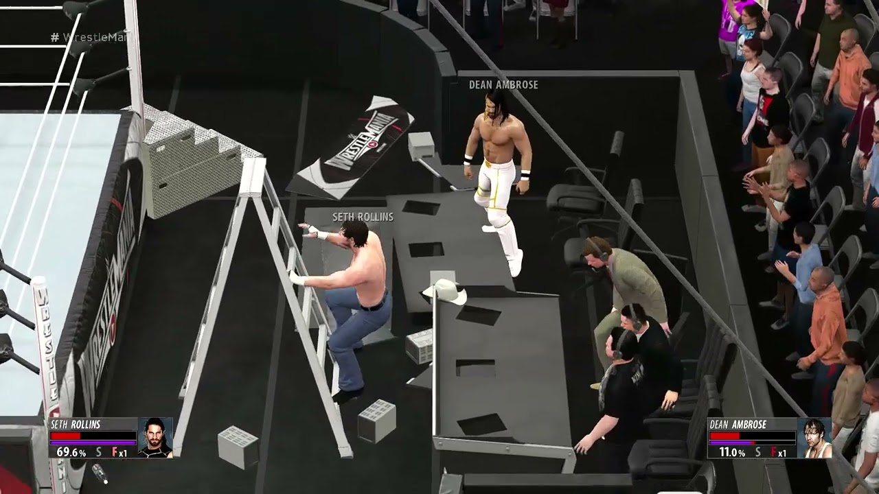 Dean Ambrose Vs Seth Rollins | #WWE2K16 | WrestleMania 31 | Ladder Match | TLC | Epic Match