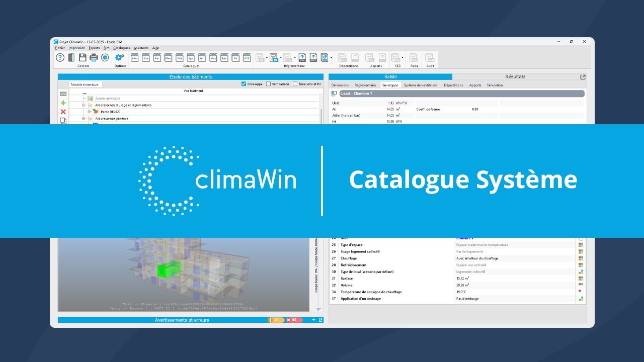 Tutoriel ClimaWin : Catalogue Systèmes