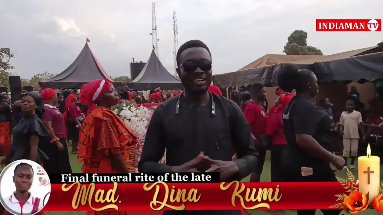Final funeral rite for Mad. Diana Kumi at Wamfie. no copyright infringement intended on the music it