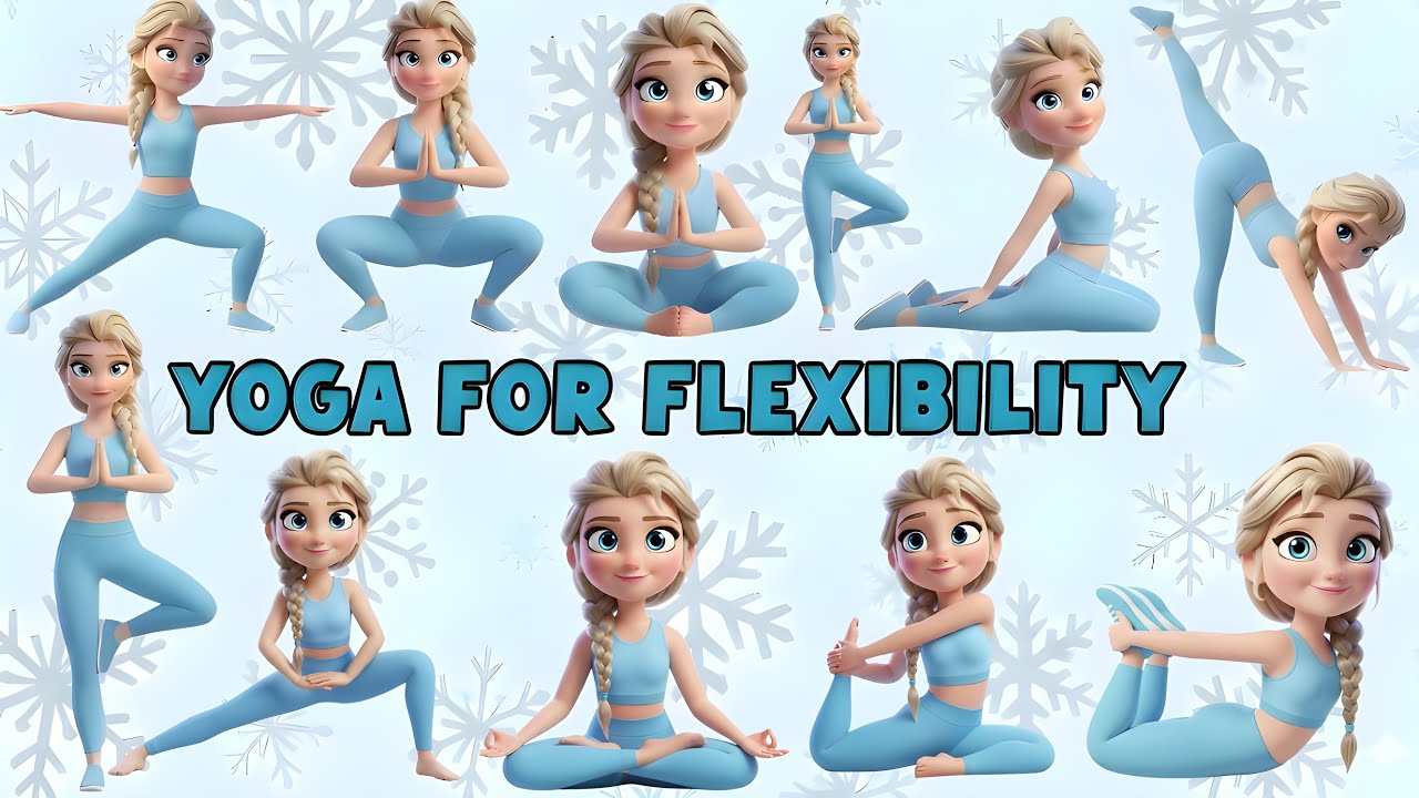 Lying Down Yoga for Kids | Calm, Flexibility & Relaxation | Elsa Yoga | MoveMagic Kids