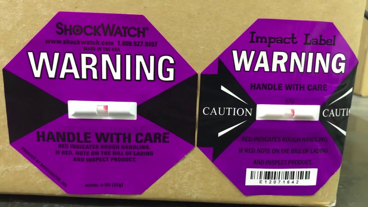 【ShockWatch Vs. Impact Label】Impact Test on Carton: 2 Leading Brands Comparison
