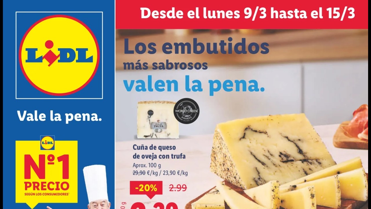 LIDL folleto alimentación 09/03 - 15/03/2026    Versión de televisión