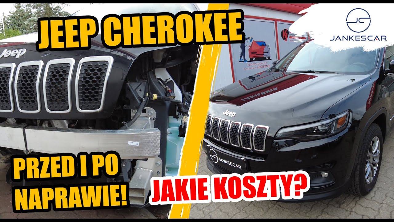Jeep Cherokee przed i po naprawie. Ile wyszedł? - Import z USA | JANKESCAR