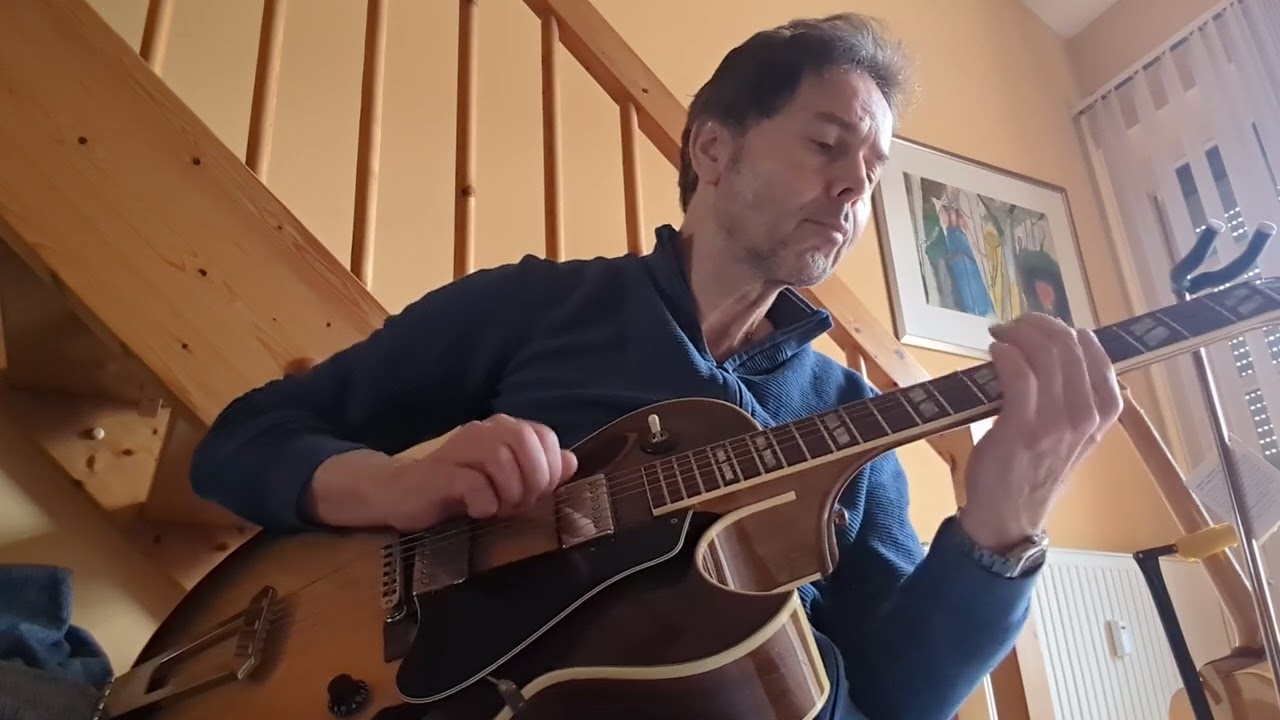 With my ES 175 and Fender Champ
