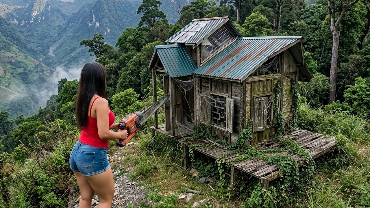 After Losing Everything, The Single Mother Went To The Mountains To Build A Home Of Her Own