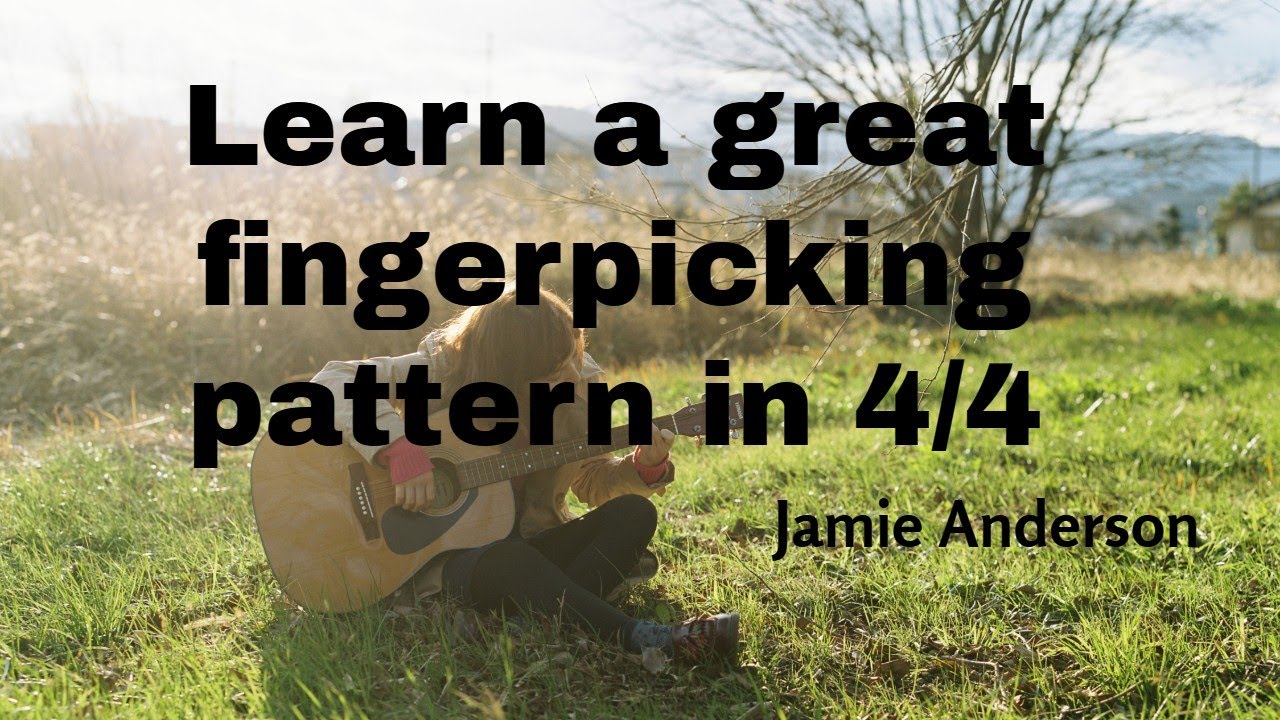 Fingerpicking pattern in 4/4 for intermediate players