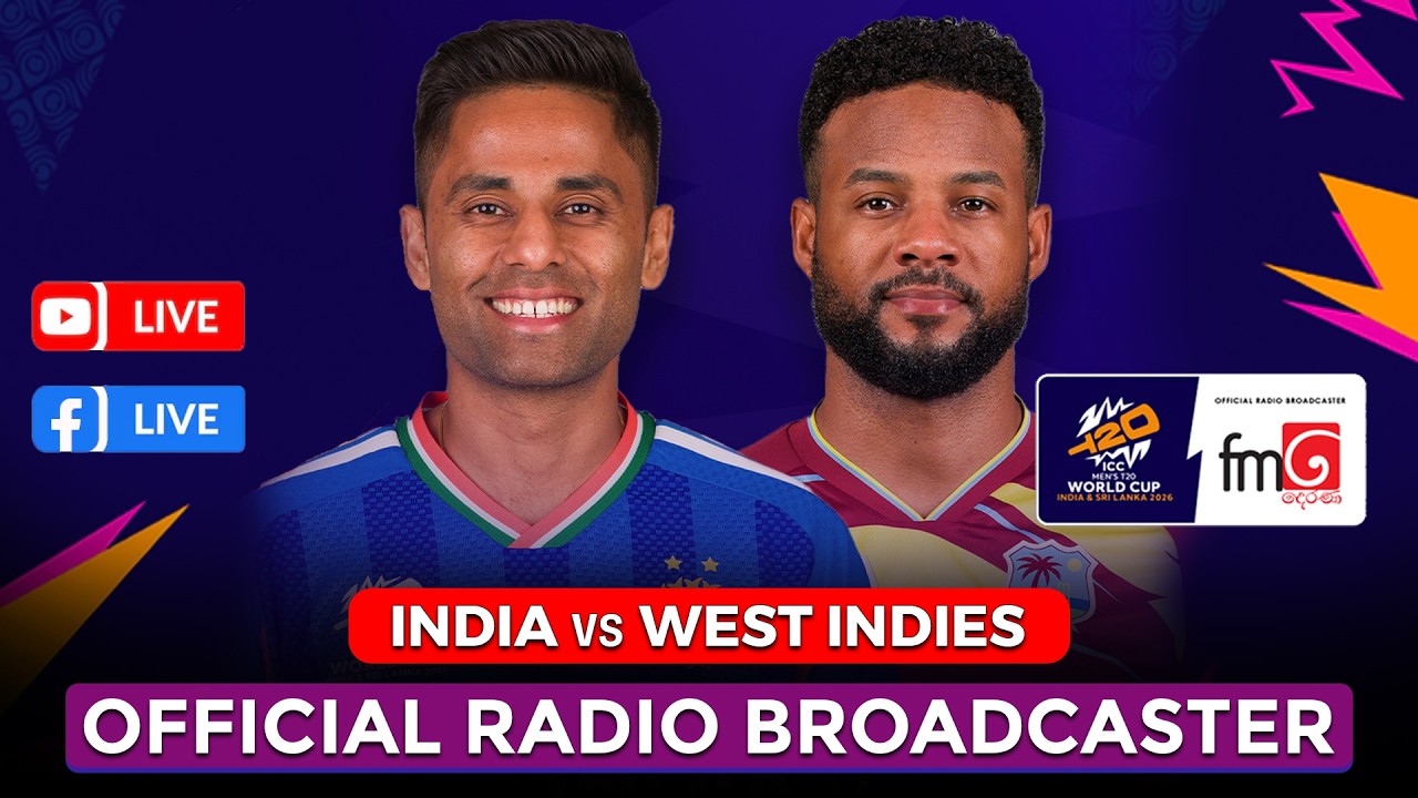 🔴India vs West Indies LIVE |  ICC T20 WORLD CUP 2026