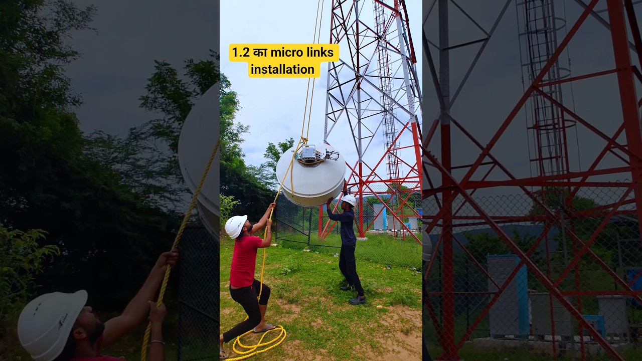1.2 का micro links installation #vlog #minivlog #telecom #bsnl