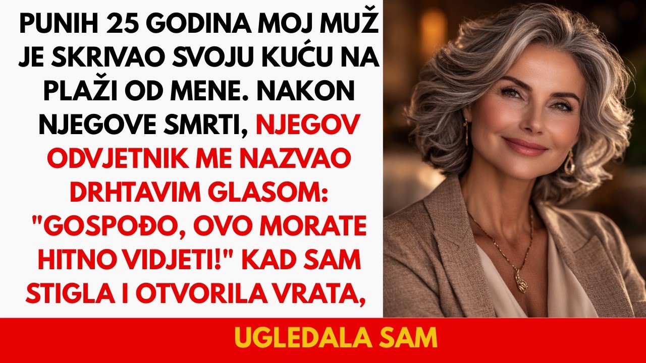 Moj muž je 25 godina skrivao svoju kuću na plaži od mene. Ali nakon njegove smrti, nazvao me njegov…