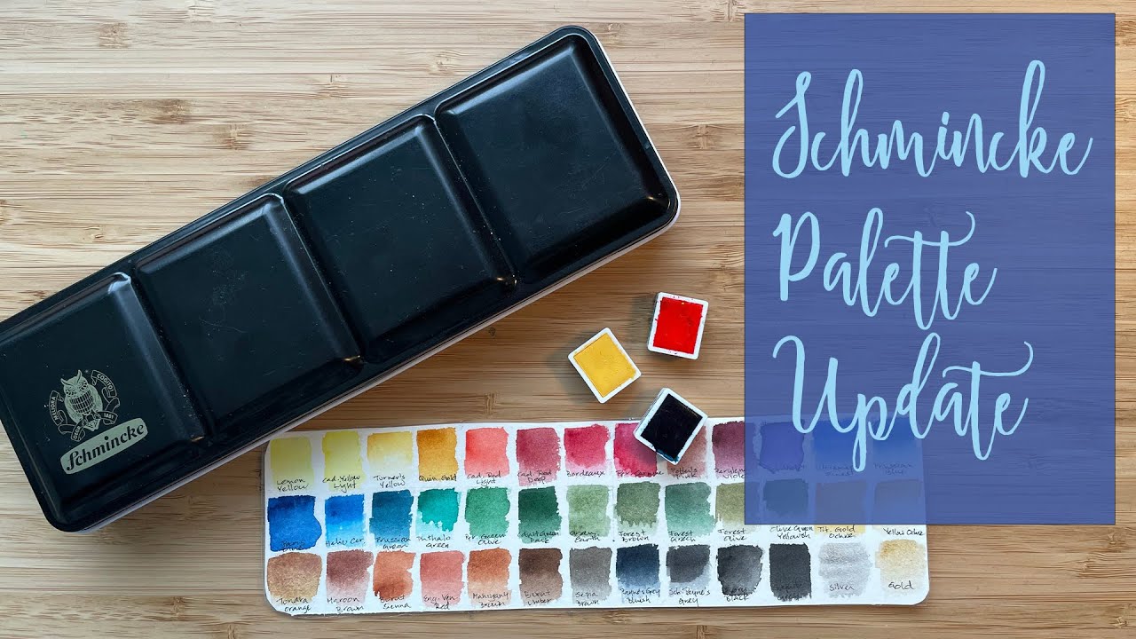 Schmincke - Updating my watercolour palette