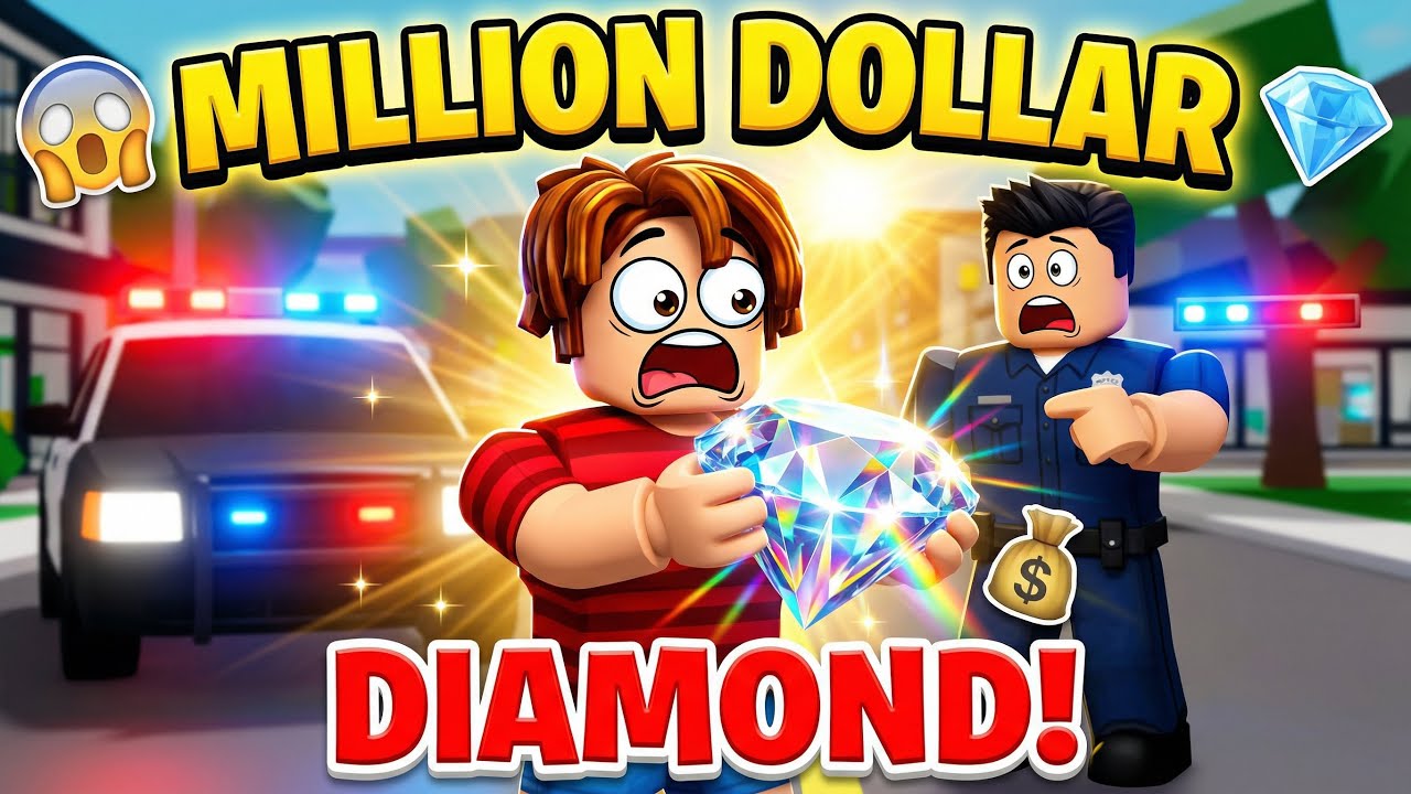 I Found a MILLION DOLLAR Diamond! 💎 But Police Think I STOLE It! 😱  Roblox Brookhaven RP