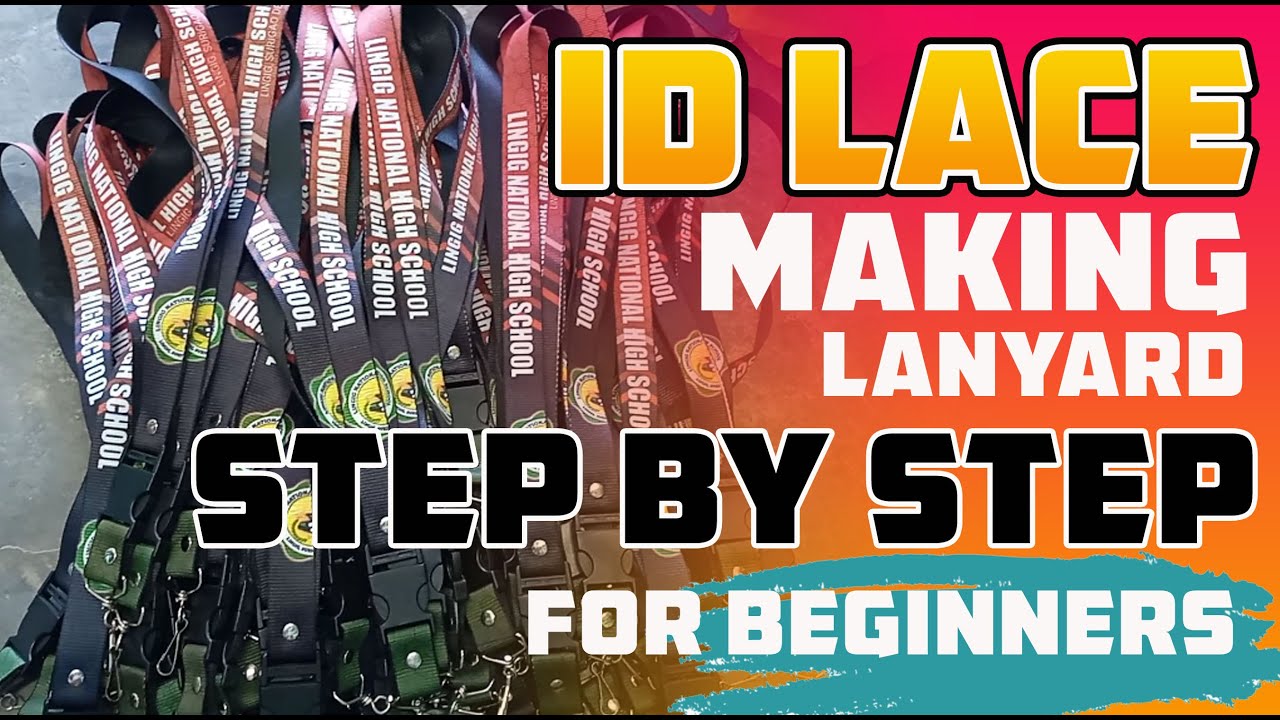 ID LACE | SCHOOL SLING | LANYARD | MAKING  STEP BY STEP for BEGINNERS | TAGALOG