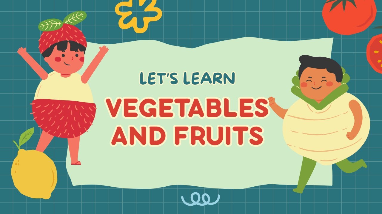 Vegetables and Fruits Names for Kids | Kids Vocabulary Learning Video | Subscribe for kids videos