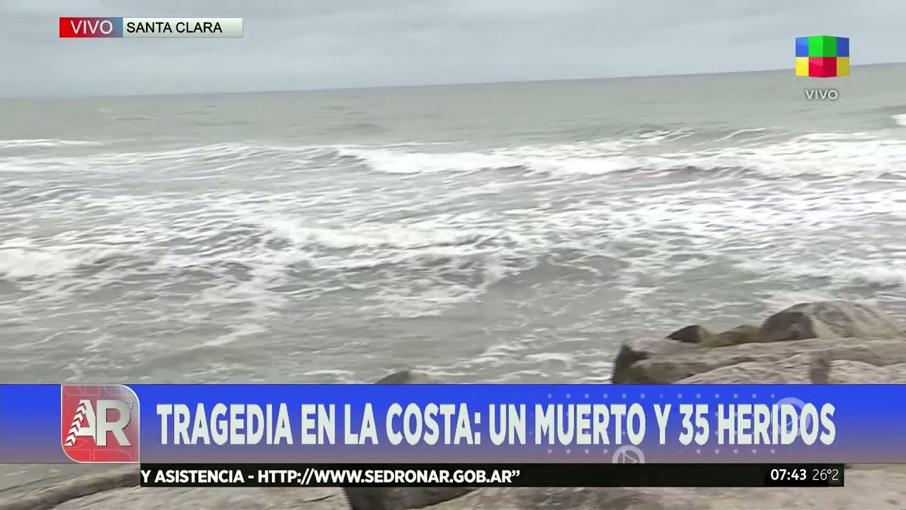 🔴 TRAGEDIA en MAR CHIQUITA: una OLA repentina CAUSÓ una muerte