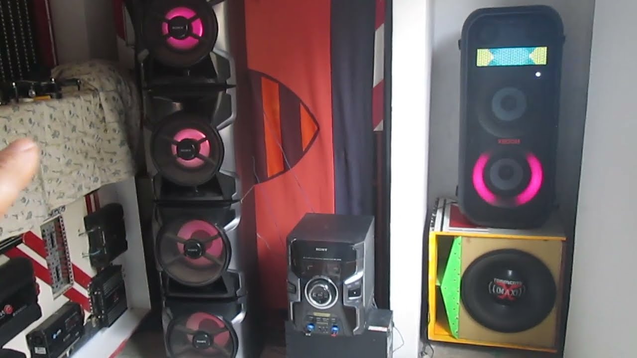 FALEI O QUE NINGUÉM TE FALA! CUIDADO PRA NÃO  SER  ENGANADO ! LG XBOOM XL9T VS SONY MHC-GPX8. 