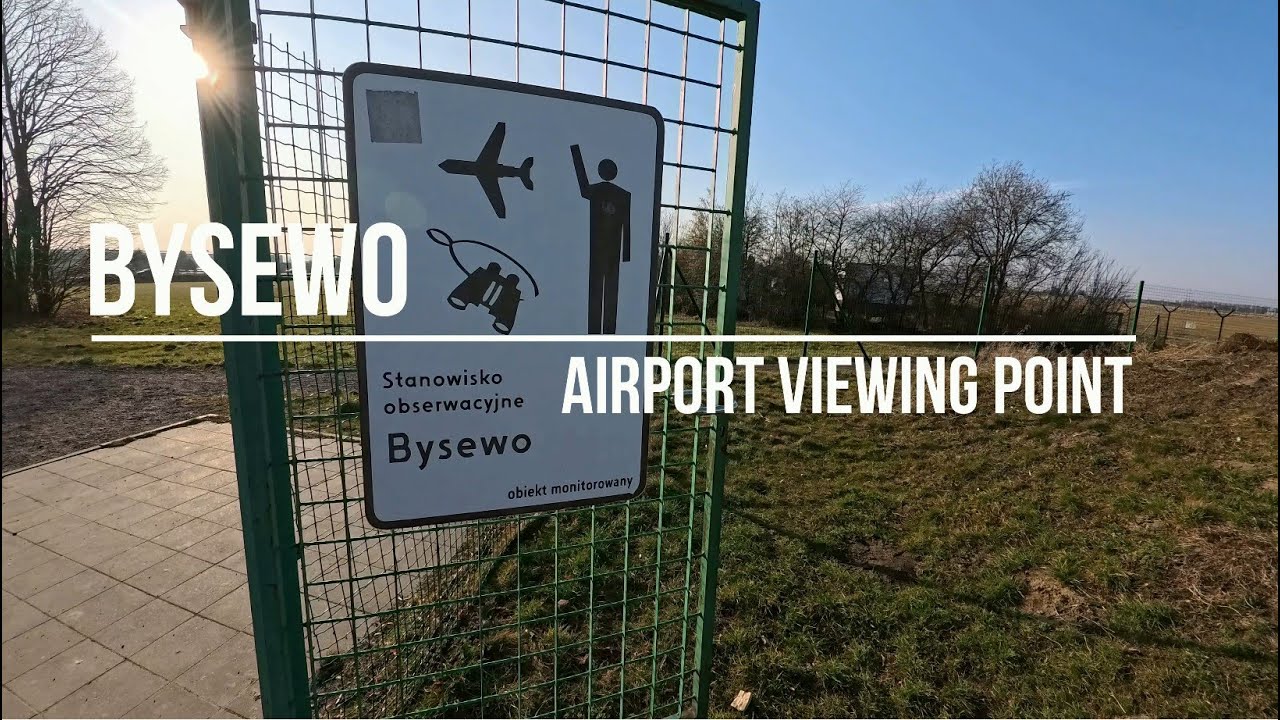 BYSEWO GDANSK AIRPORT VIEWING POINT / 4K POV SPRING WALK