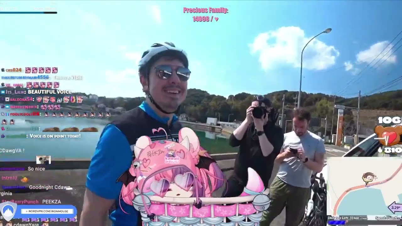 Ironmouse sings Queen – Bohemian Rhapsody on CDawgVA IRL charity cycling stream