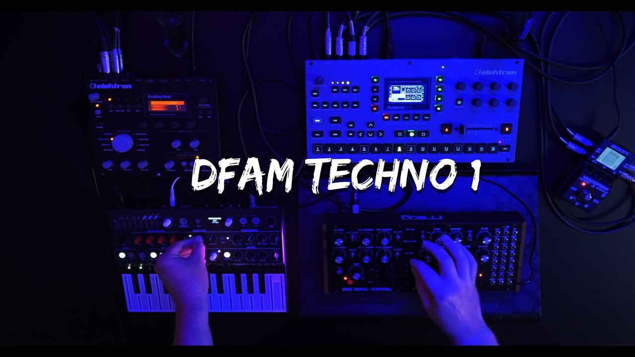 [Saw2F²] #DFAMTECHNO 1 = Moog DFAM + Arturia Microfreak + Elektron Octatrack MKII + Zoom MS-100BT