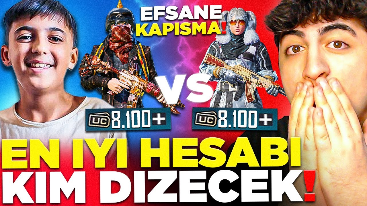 8.100 UC'YE EN İYİ HESABI DİZEN KAZANIR! KUZUCUK VS CARL! | PUBG Mobile