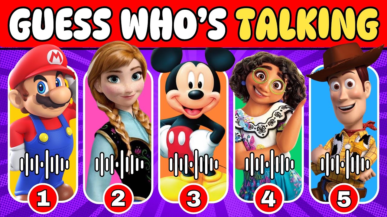 Can You Guess the Disney Character by Their Voice? - Guess Who's Talking
