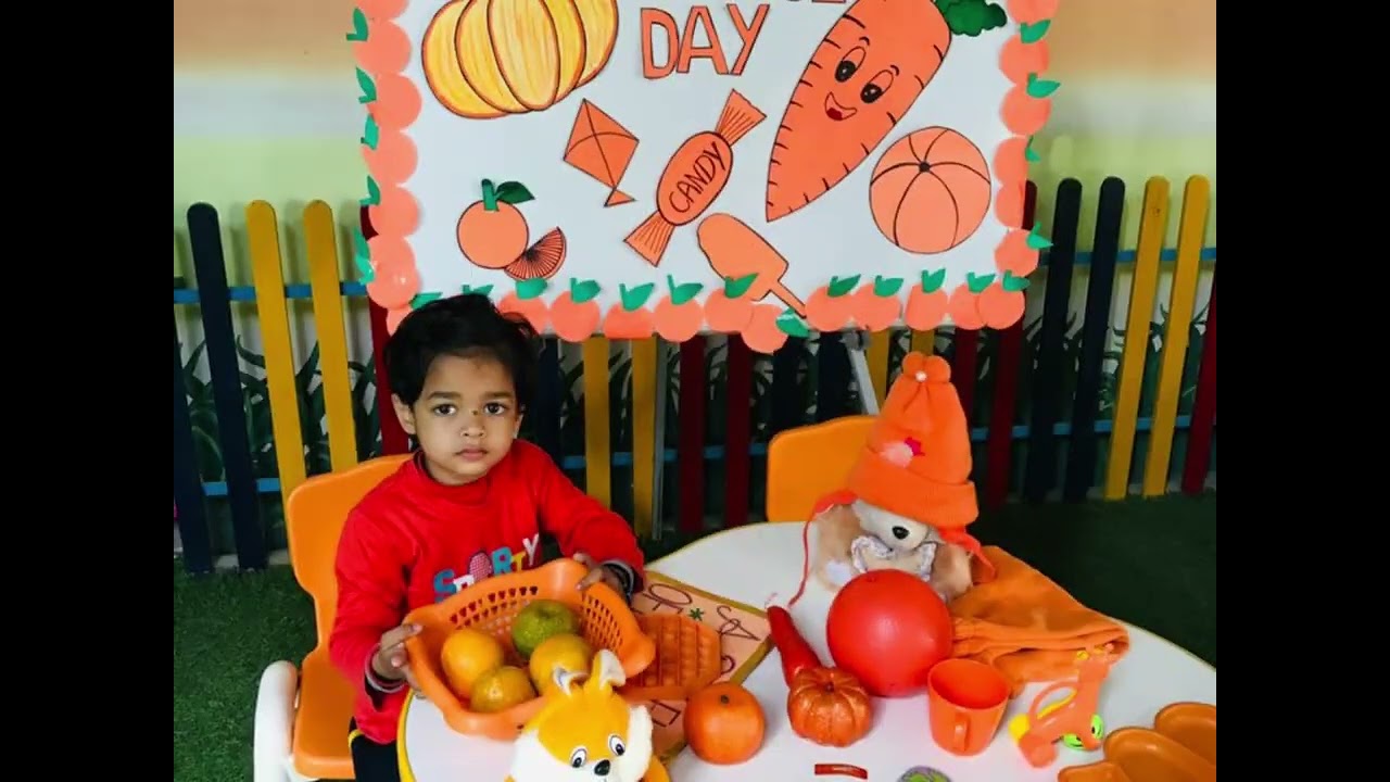 orange day #activity #kindergarten #playschool #kidsactivities