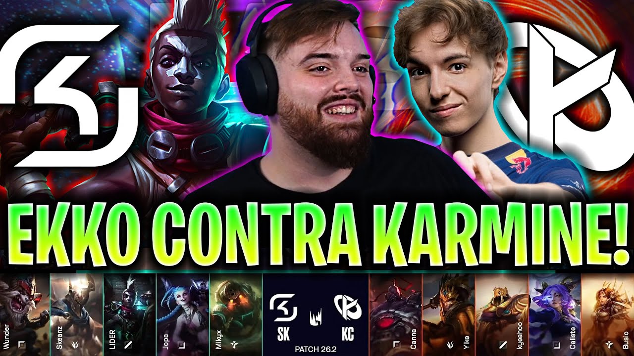 SACAN EKKO CONTRA KARMINE CORP! 😱CASTEO IBAI!🔥 - SK vs KC LEC VERSUS 2026 ESPAÑOL IBAI COSTREAM
