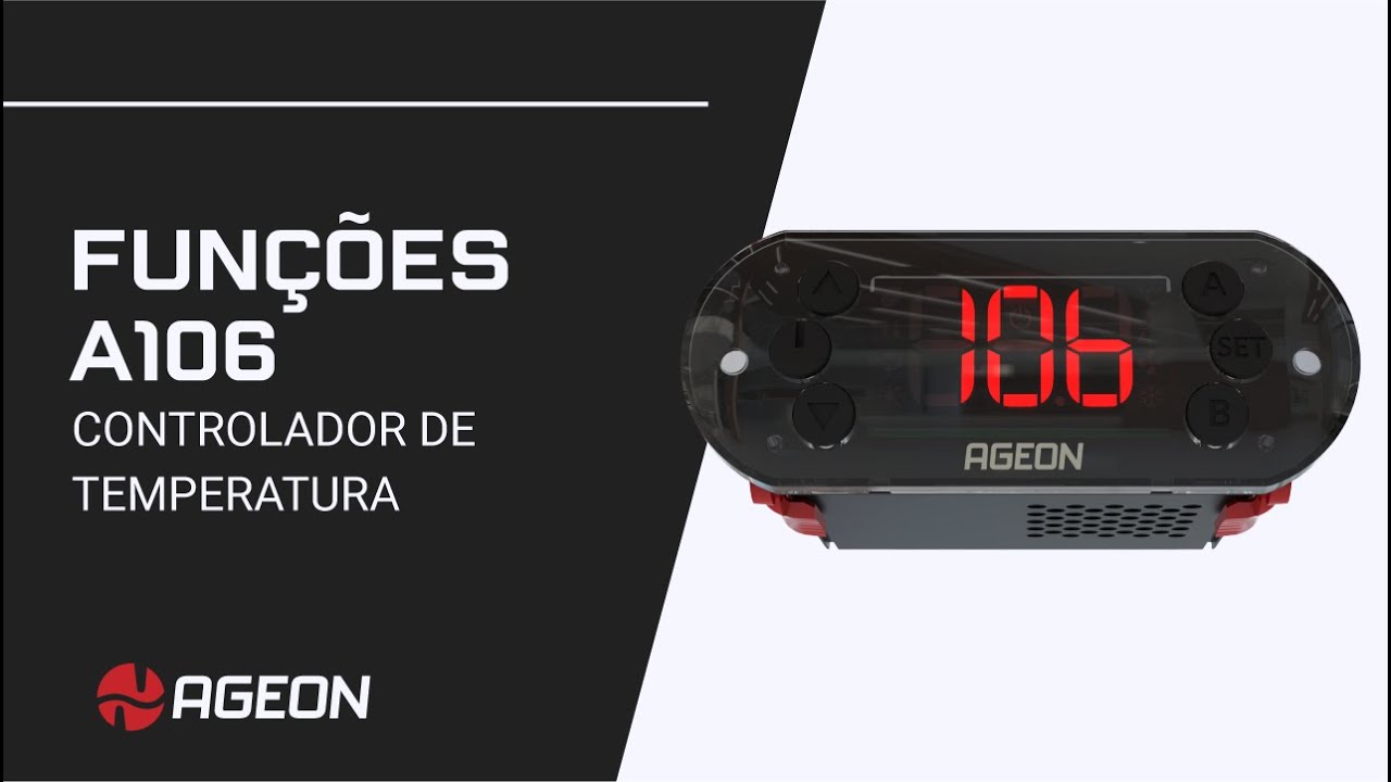 A106: Funções básicas do controlador de temperatura para congelados