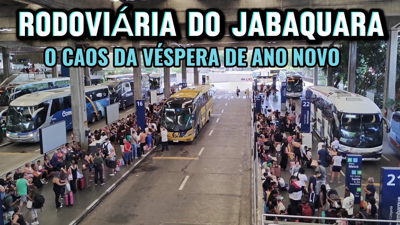 CAOS, LOTAÇÃO E CONFUSÃO : RODOVIÁRIA DO JABAQUARA NA VÉSPERA DE ANO NOVO!!!!