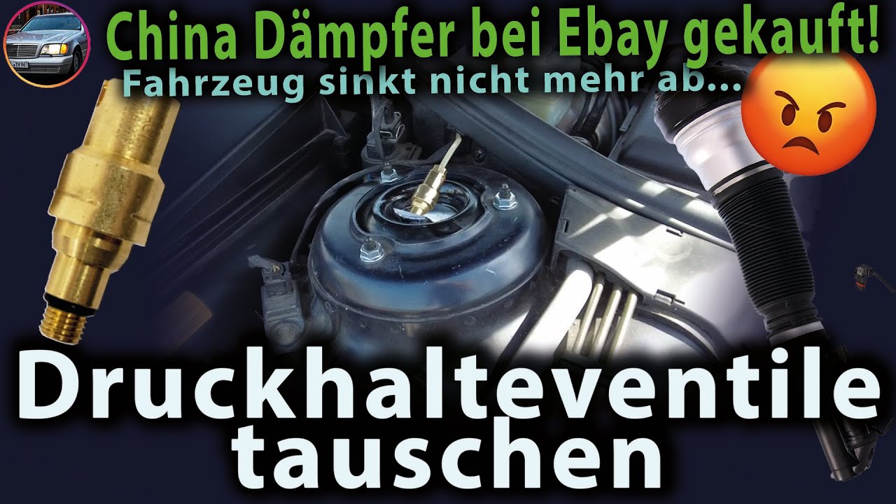 Airmatic senkt nicht mehr ab I Druckhalteventile W220 tauschen I Fehler beheben am Luftfahrwerk