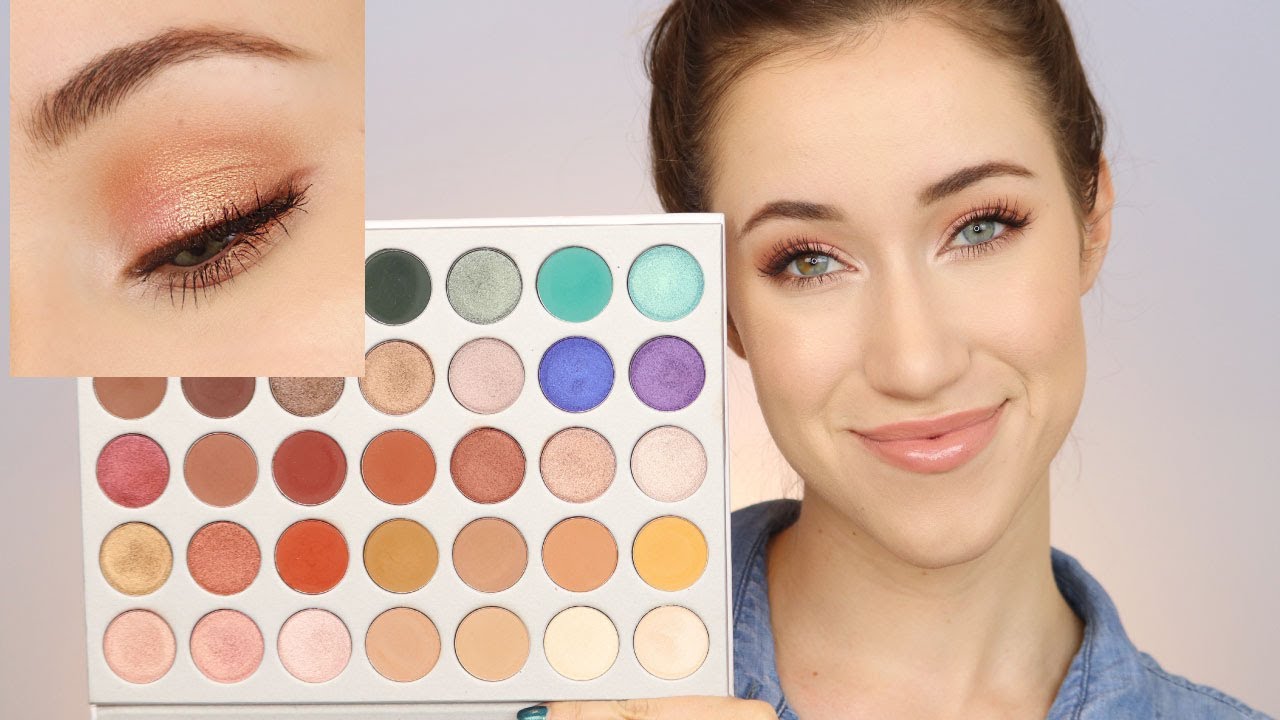 MORPHE X JACLYN HILL PALETTE | EASY EVERYDAY GLOWY PINK MAKEUP TUTORIAL | ALLIE G BEAUTY