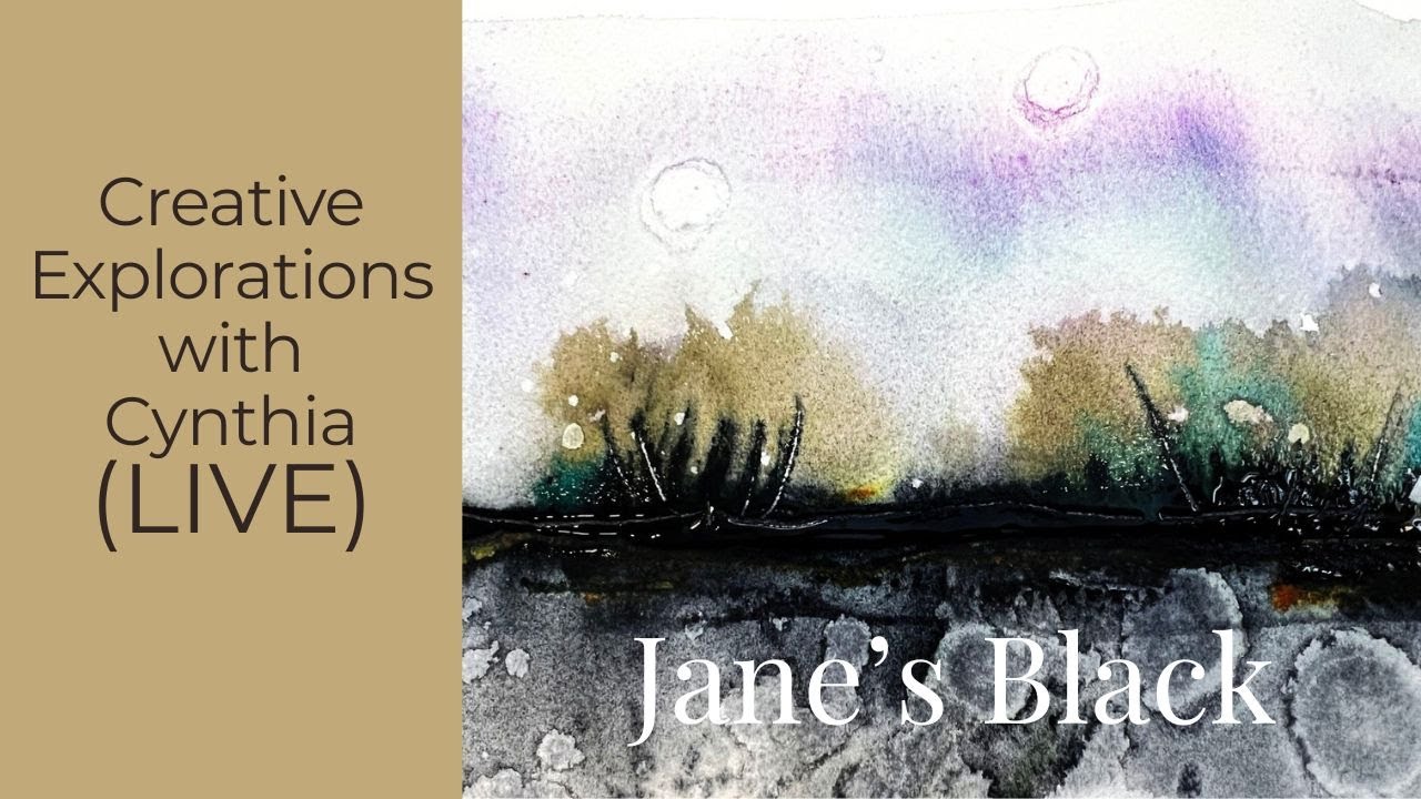 Quiet Watercolor Session | Play with Jane's Black