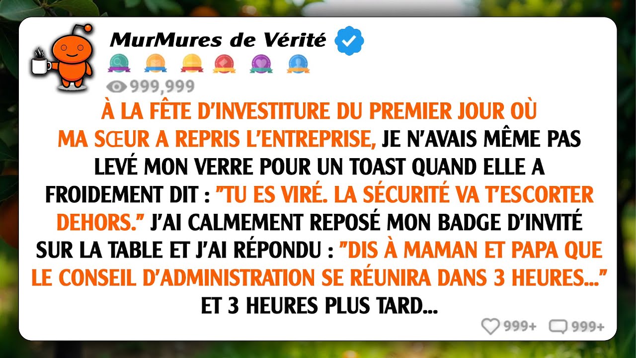 Lors de la fête d'investiture de son premier jour, elle a dit : 