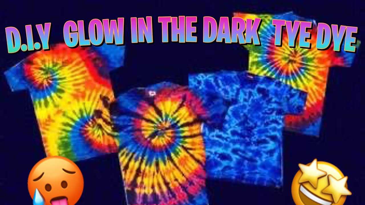DIY GLOW IN THE DARK TYE DYE‼️🤯 OMG nailed it??🤯
