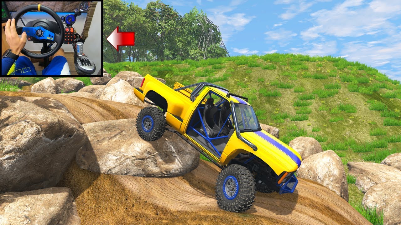 Extreme OffRoad Driving part 3- BeamNG.drive Steering wheel + shifter gameplay