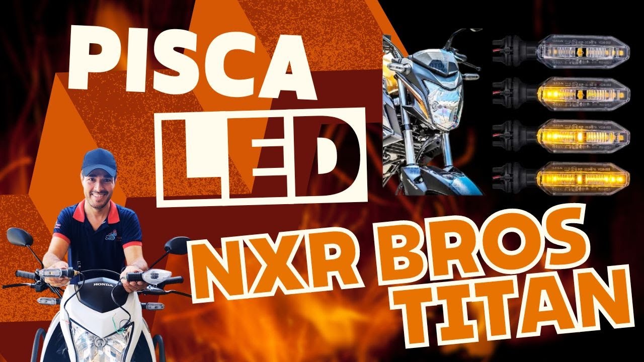 Instalação Seta LED Cb 250f Twister na Bros e Titan 160