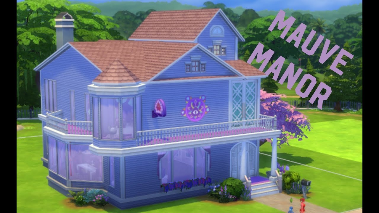 Mauve Manor SO MUCH PURPLE   Sims 4 Custom Request Speed Build