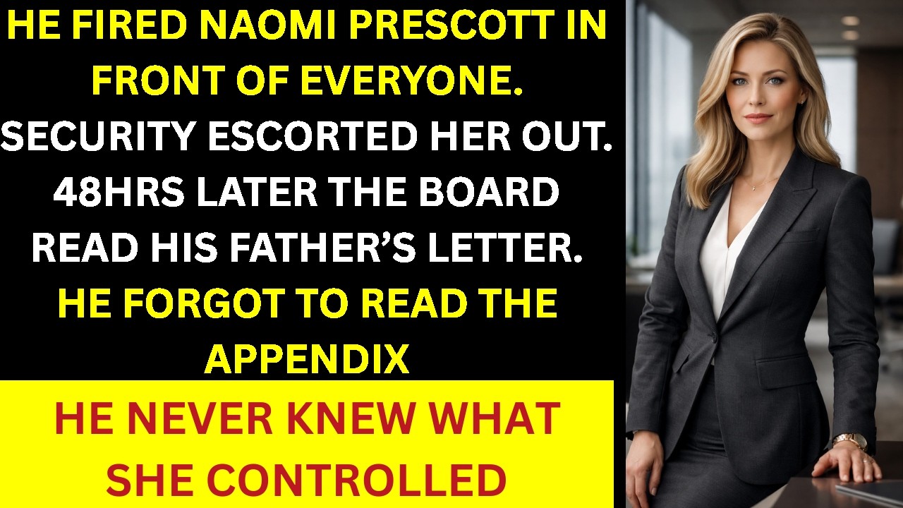 THE FOUNDER'S SON FIRED ME TO ASSERT CONTROL. HE HAD NO IDEA WHAT I OWNED