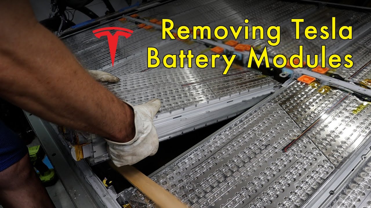 DIY Tesla Battery Module Removal - Step by Step