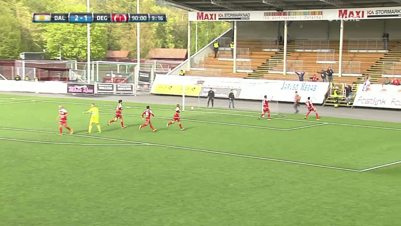 H&ouml;jdpunkter: Dalkurd tappade 2-0-ledning - vacker kvittering i 100:e (!) minuten - TV4 Sport