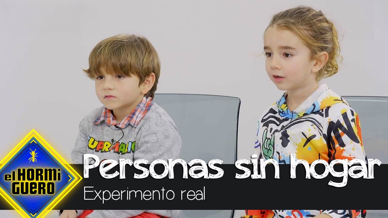 La reacción de los niños al conocer la historia de gente sin hogar - El Hormiguero