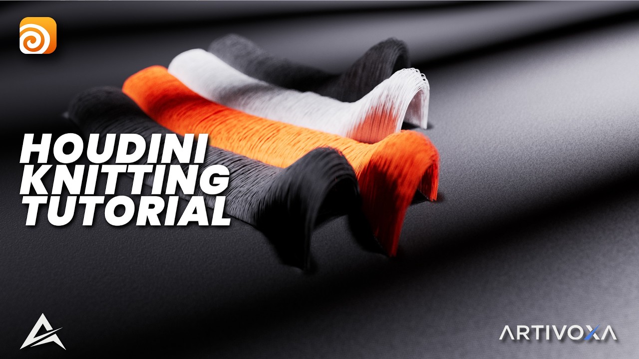 Houdini Tutorial | EASY WAY FOR KNITTING IN HOUDINI