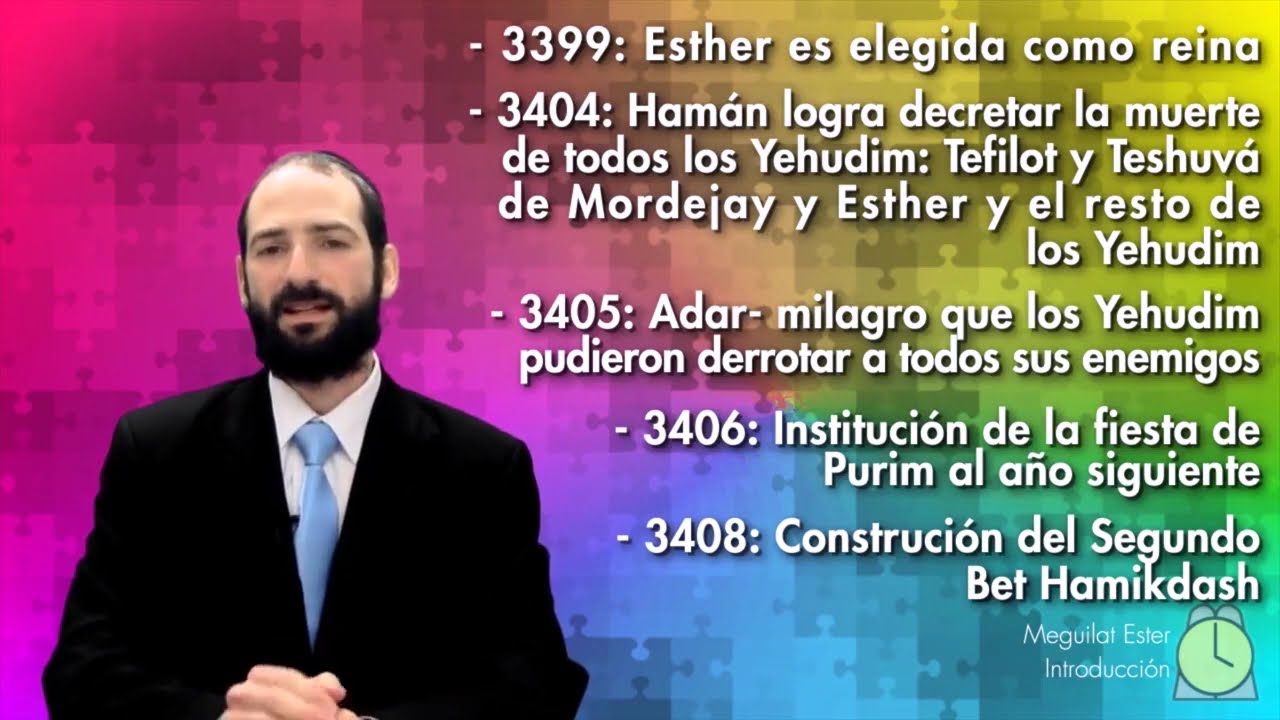 Rabino David Btesh - Meguilat Ester - Introducción