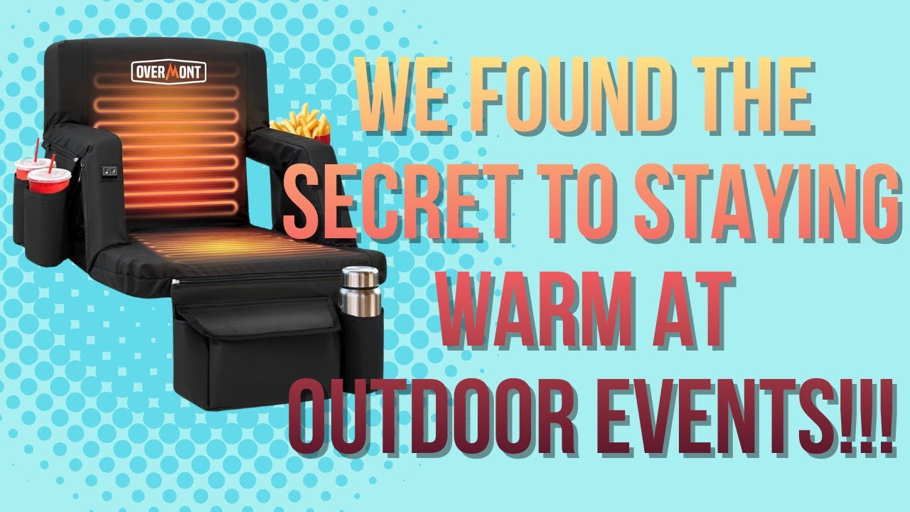 🔥 Overmont Heated Stadium Seat With Back Support Full Review 🔥  Life Love & Luggage