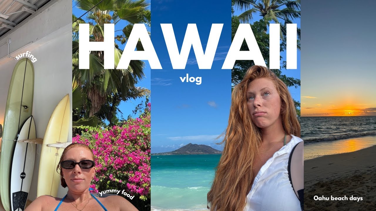 Hawaii Vlog 🌺🌈 exploring the north shore, what I ate, beach days, and *attempting* to surf