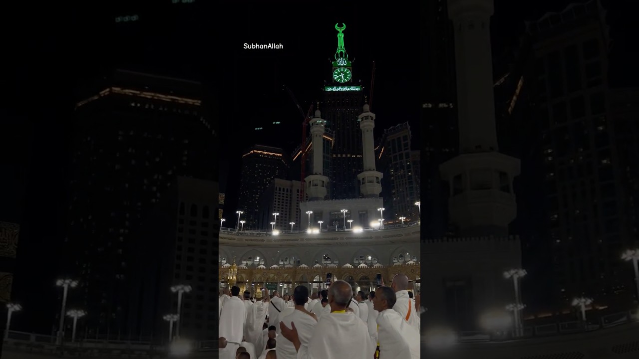 Fajr Adhan Echoing in Mataf – A Spiritual Experience! 